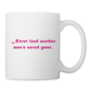 Never Load La partie sauvegardée d’un autre homme - Mug blanc - blanc - Droite