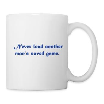 Never Load La partie sauvegardée d’un autre homme - Mug blanc - blanc - Droite