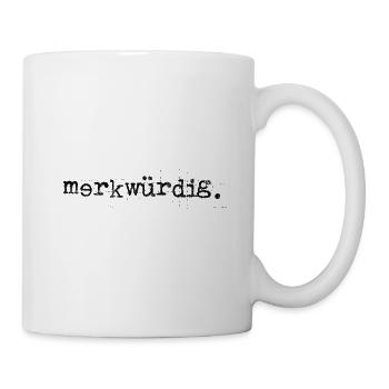 étrange. noir. - Mug blanc - blanc - Droite