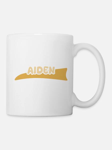 Aiden als Lable - Tasse - Weiß