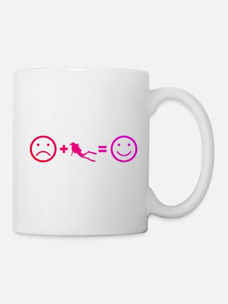 Apnoetauchen Geschenkidee für Unterwasserabenteuer - Tasse - Weiß