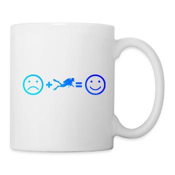 Scuba Diving Geschenkidee für Unterwasserabenteuer - Tasse - Weiß - Rechts