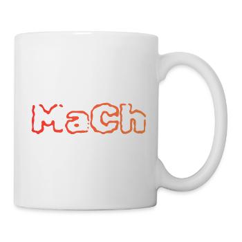 MaCh Schriftzug Orange - Tasse - Weiß - Rechts