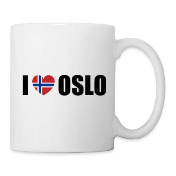 I love Oslo Norwegen - Tasse - Weiß - Rechts