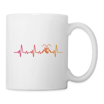 Schweißer Sunset Heartbeats Schweißen - Tasse - Weiß - Rechts