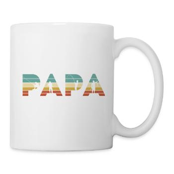 Papa Vintage Angel-Vater-Angler-Geschenk - Tasse - Weiß - Rechts