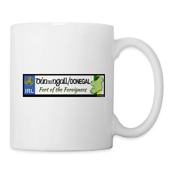 Donegal Dún na nGall Fort of the Foreigners Herita - Mug - white - Right