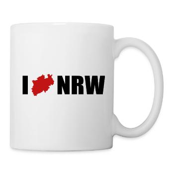 I love NRW Nordrhein-Westfalen - Tasse - Weiß - Rechts