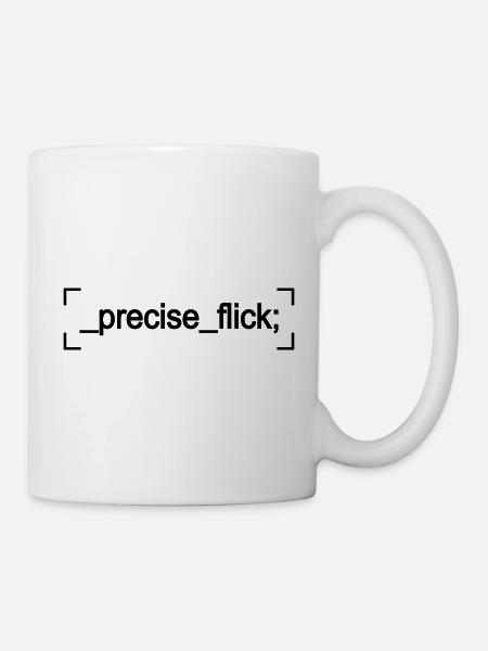 precise flick - Tasse - Weiß
