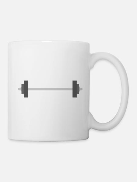 Gym-Gewichte - Tasse - Weiß