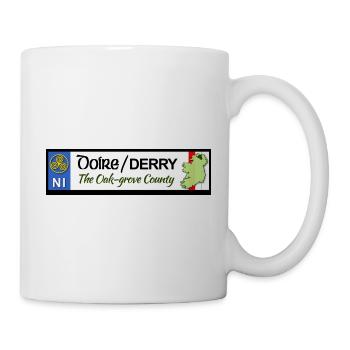 Derry Oak Leaf County Heritage Banner - Tasse - Weiß - Rechts