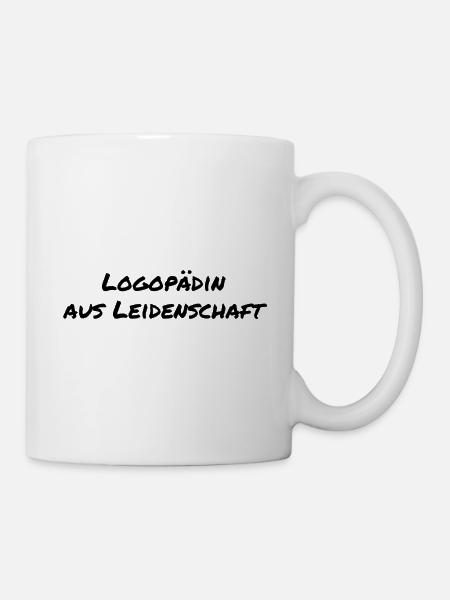 Logopädin aus Leidenschaft Logopädie Geschenk - Tasse - Weiß
