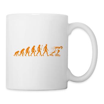 Evolution Speedskating Inline Skater - Tasse - Weiß - Rechts