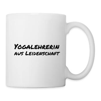 Yogalehrerin aus Leidenschaft Yoga Geschenk - Tasse - Weiß - Rechts