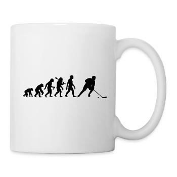Eishockey Evolution Für Eishockey Spieler - Tasse - Weiß - Rechts