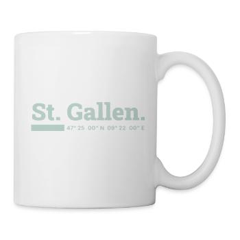 St Gallen Koordinaten - Tasse - Weiß - Rechts