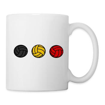 Belgischer Volleyball - Tasse - Weiß - Rechts