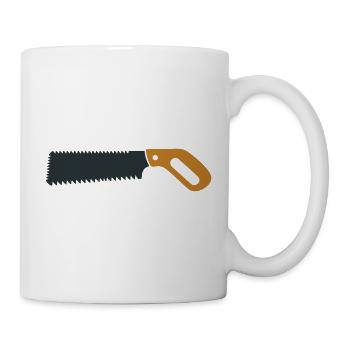 Feinsaege Werkzeug Icon - Tasse - Weiß - Rechts