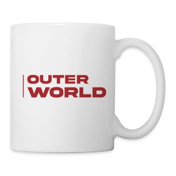 Outer World Retro Typo - Tasse - Weiß - Rechts