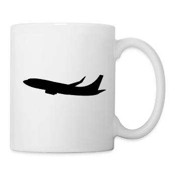 flugzeug - Tasse - Weiß - Rechts
