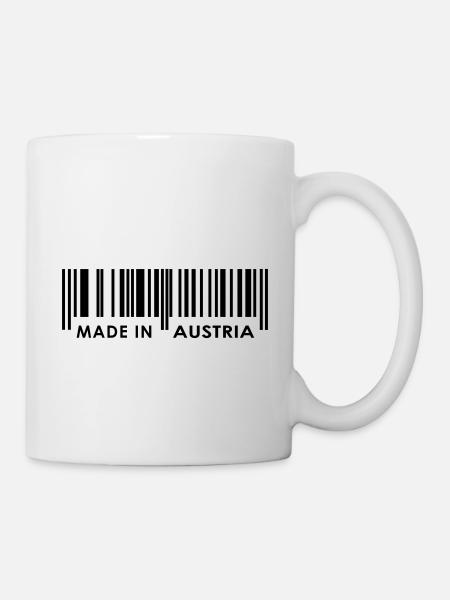 Made in Austria / Österreich - Tasse - Weiß
