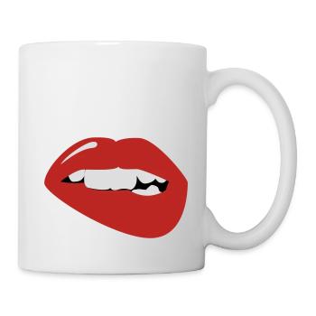 Lippe - Tasse - Weiß - Rechts
