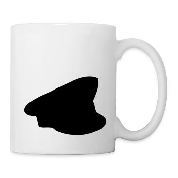 Polizei Mütze - Tasse - Weiß - Rechts