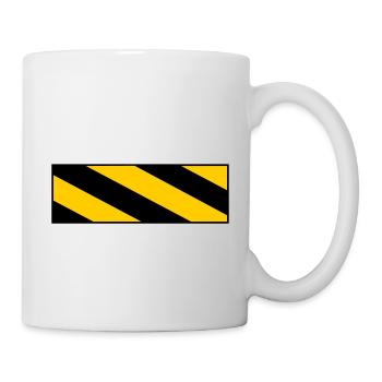 Warning sign - Mug - white - Right