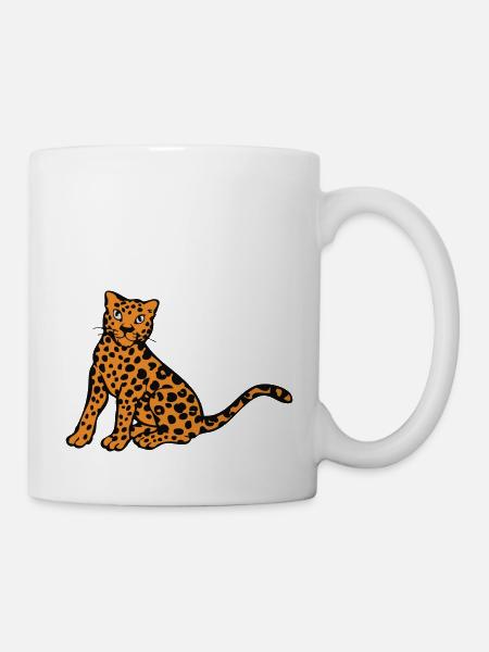 leopard - Tasse - Weiß