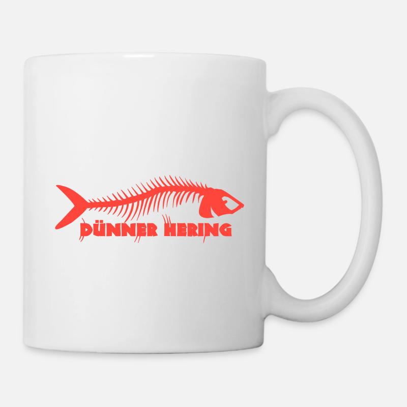Dünner Hering - Tasse - Weiß