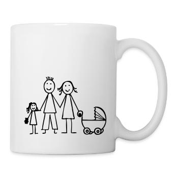 Familie - Tasse - Weiß - Rechts