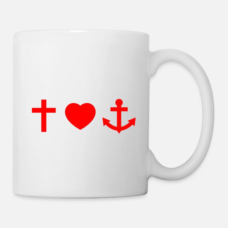 Glaube Liebe Hoffnung - Tasse - Weiß