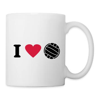 I love volleyball - Mug - white - Right