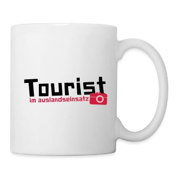 Tourist im Auslandseinsatz - Tasse - Weiß - Rechts