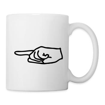 pfeil - Tasse - Weiß - Rechts