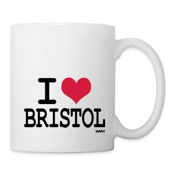 i love bristol by wam - Mug - white - Right