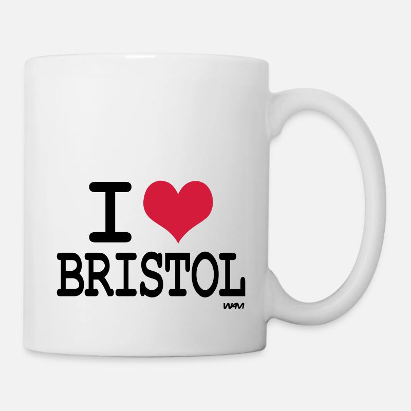 ich liebe bristol by wam - Tasse - Weiß