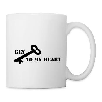 Key To My Heart - Mug - white - Right