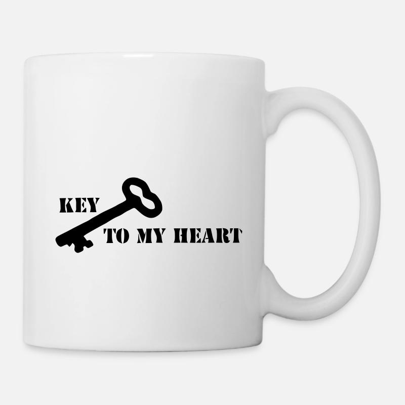 Key To My Heart - Tasse - Weiß