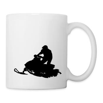 Snowmobile - Tasse - Weiß - Rechts