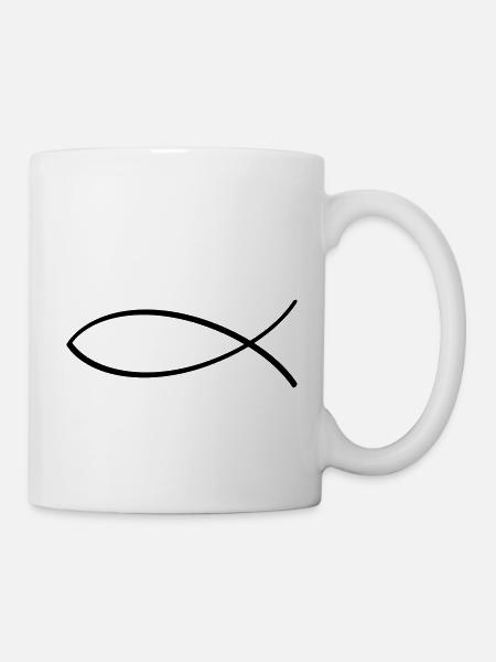 Ichtys - Tasse - Weiß