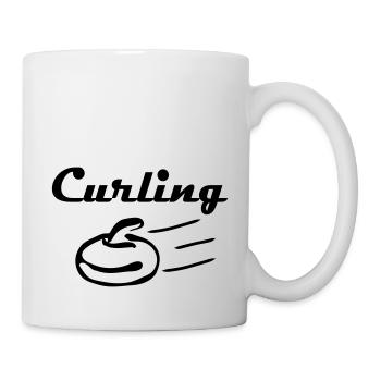 curling - Mug blanc - blanc - Droite