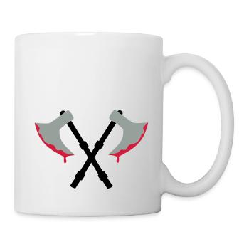 Axt - Blut - Tasse - Weiß - Rechts