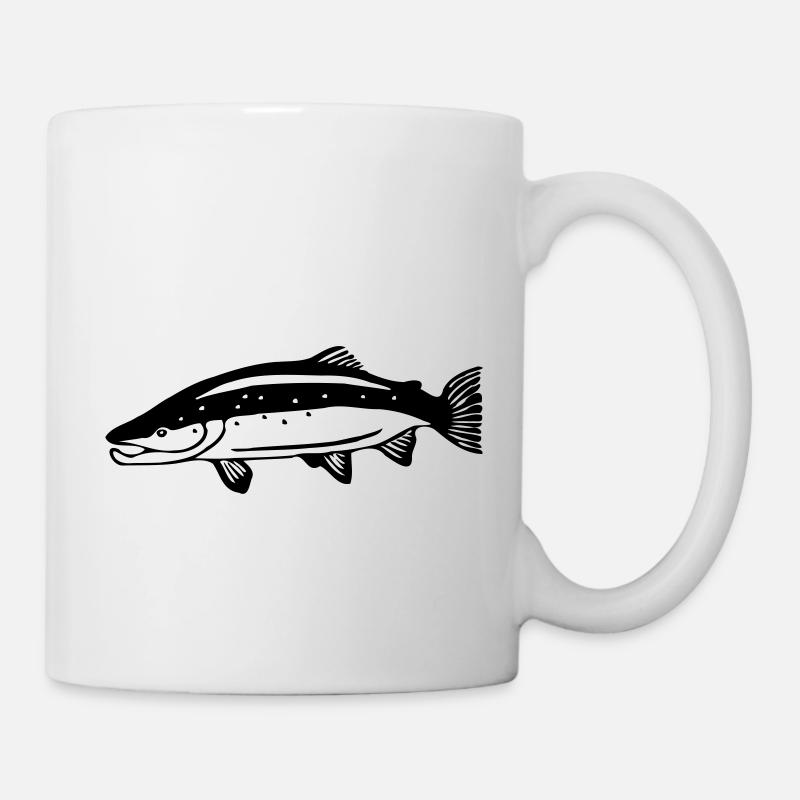 Lachs - Tasse - Weiß