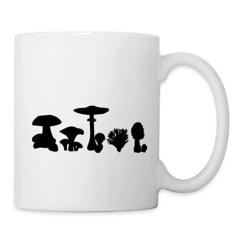 Pilz - Tasse - Weiß - Rechts