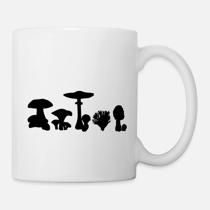 Pilz - Tasse - Weiß