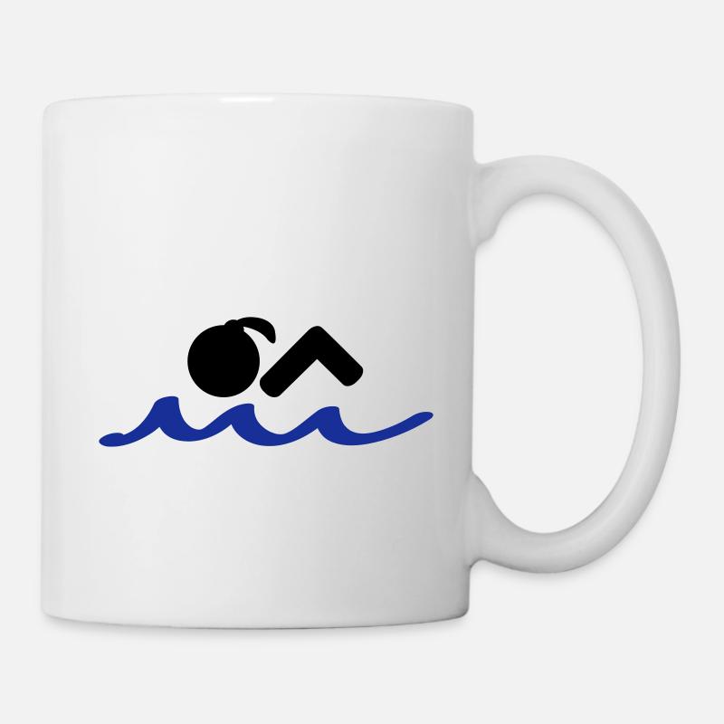 swimmer - Mug - white