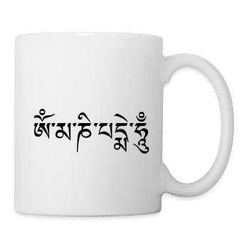 om mani pad me hum - Tasse - Weiß - Rechts