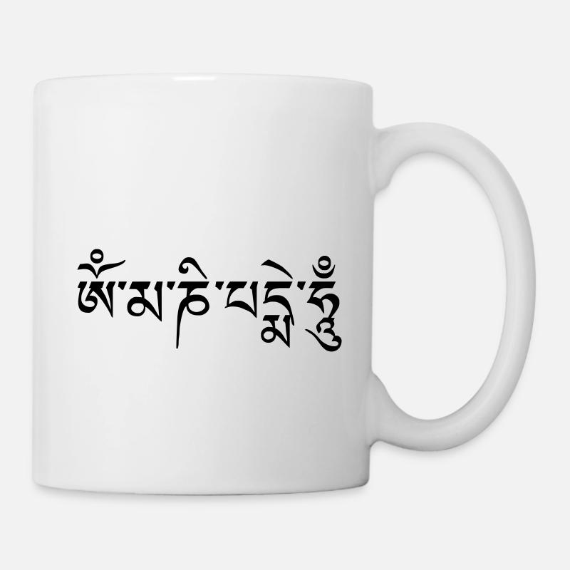 om mani pad me hum - Tasse - Weiß