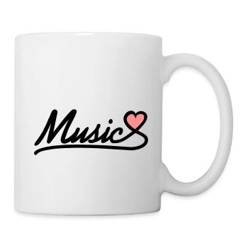 music love - Tasse - Weiß - Rechts